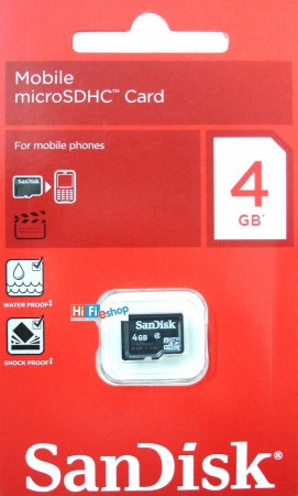 micro sd sandisk 4gb