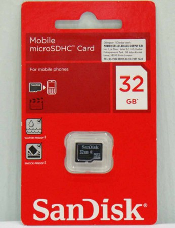 MICRO SD SANDISK 32GB